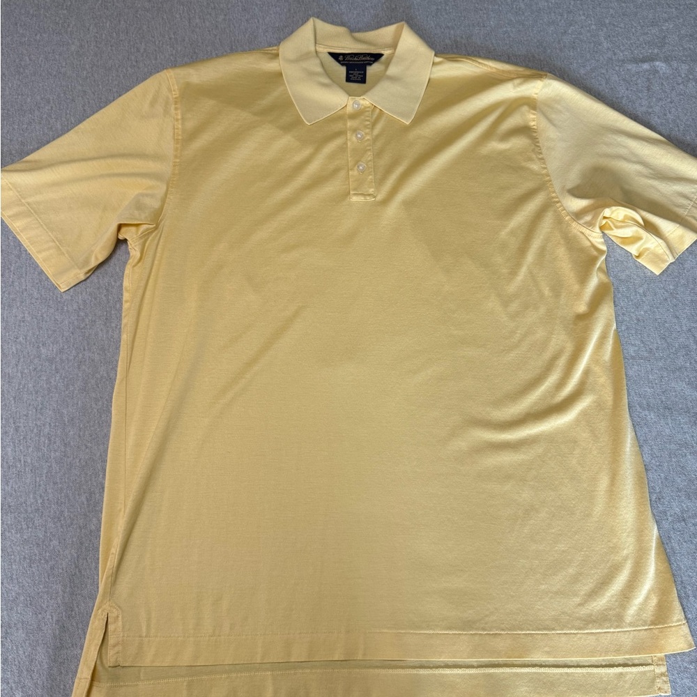Brooks Brothers Yellow Polo Shirt Classic Design